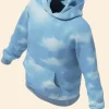 Drake Cloud Print Hoodie Front Image