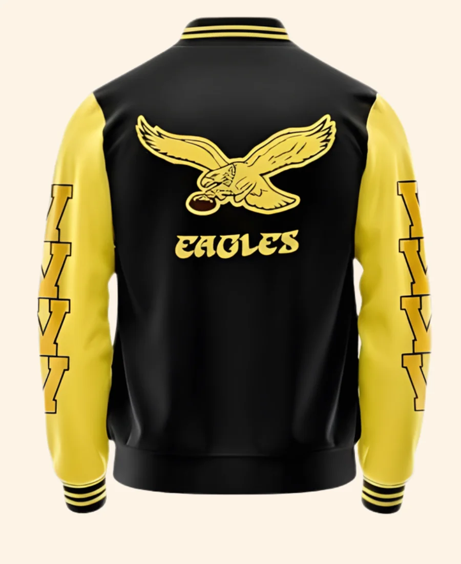 Drake Don Bosco Eagles Varsity Jacket Style 01 Back Image
