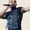 Drake Wireless Festival 2025 Leather Vest Front Image