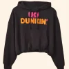 Dunkin Graphic Bubble Hoodie Black Front Image