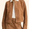 Elsbeth S03 Laurel Hammond-Muntz Suede Leather Jacket Front Image