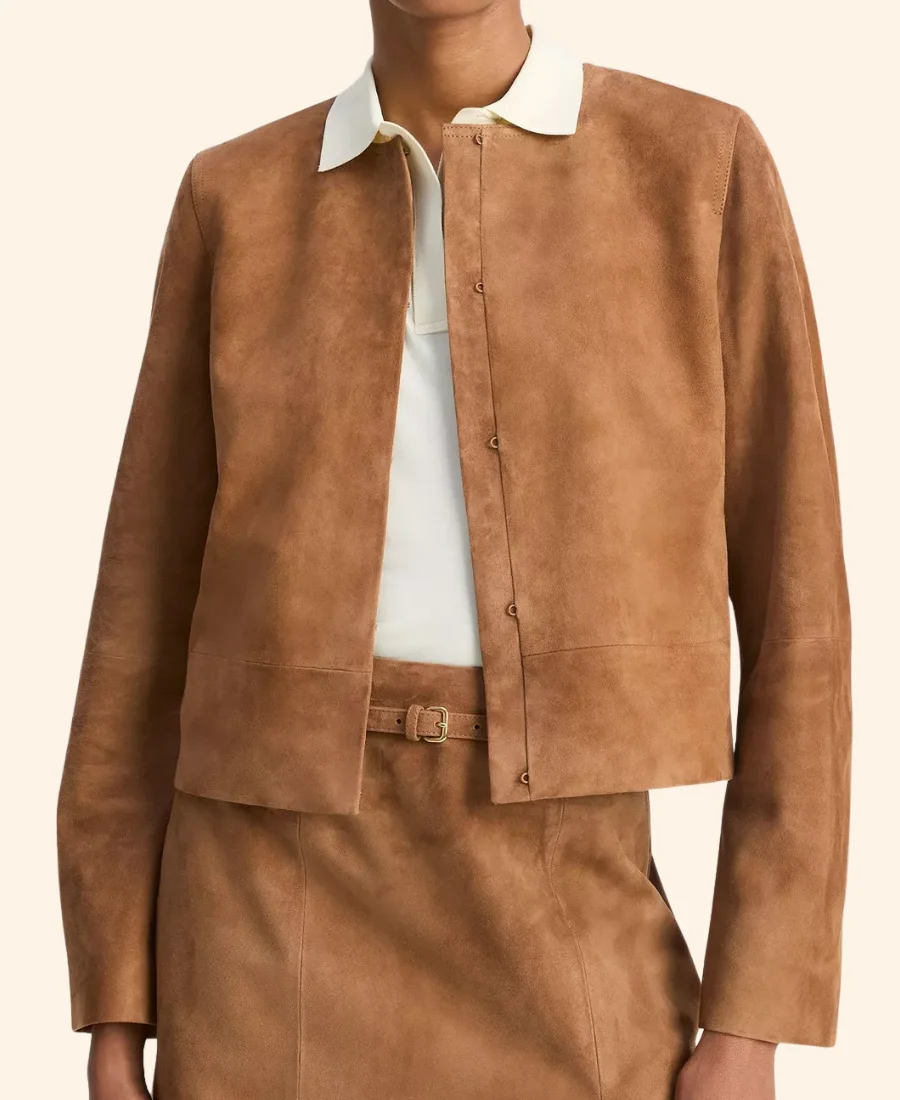 Elsbeth S03 Laurel Hammond-Muntz Suede Leather Jacket Front Image