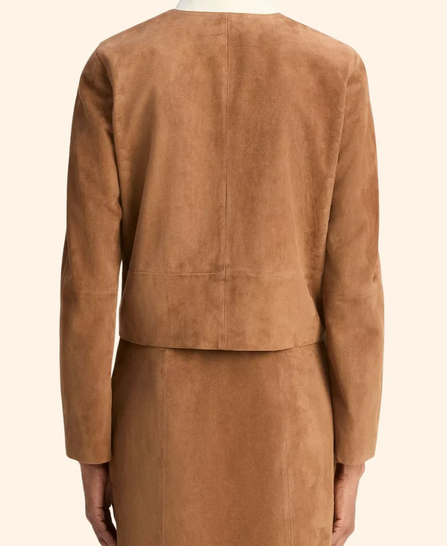 Elsbeth S03 Laurel Hammond-Muntz Suede Leather Jacket back Image