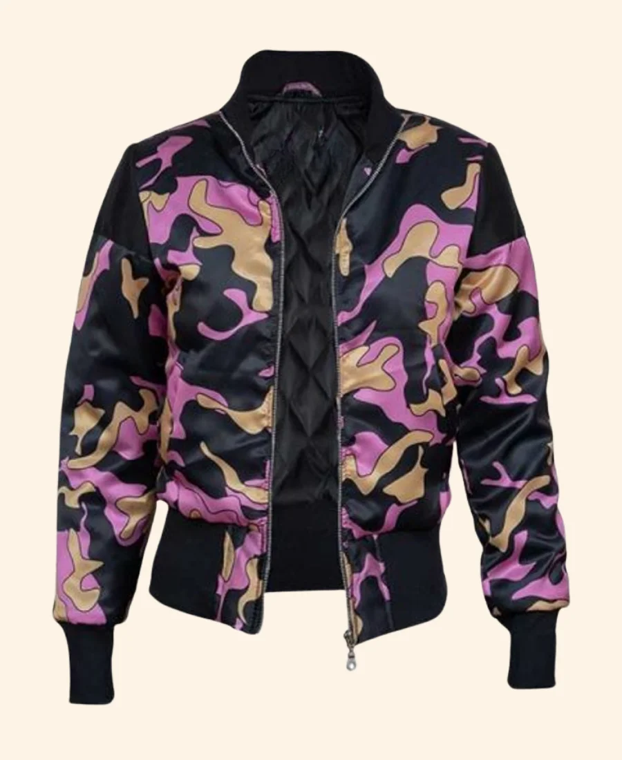 Emily In Paris S03 Emily Cooper Bomber Jacket Front Image