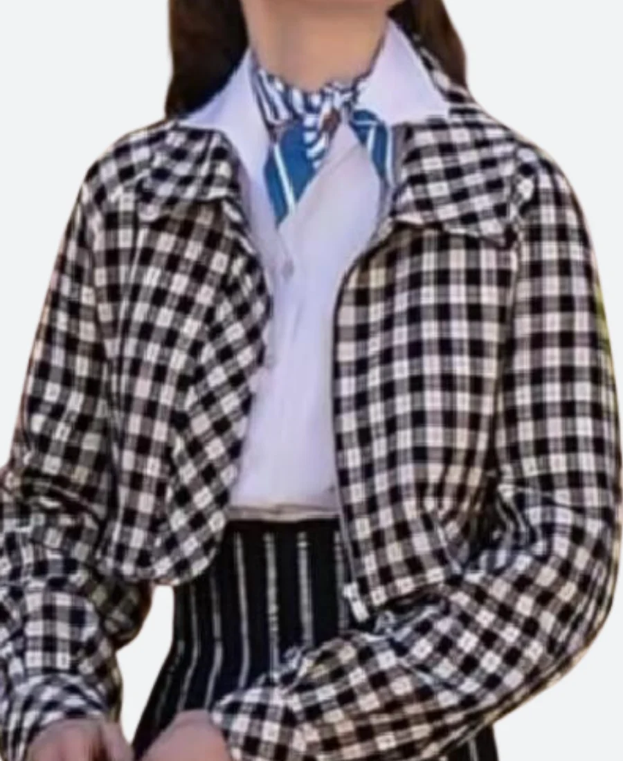 Emily In Paris S04 Emily Cooper Plaid Jacket
