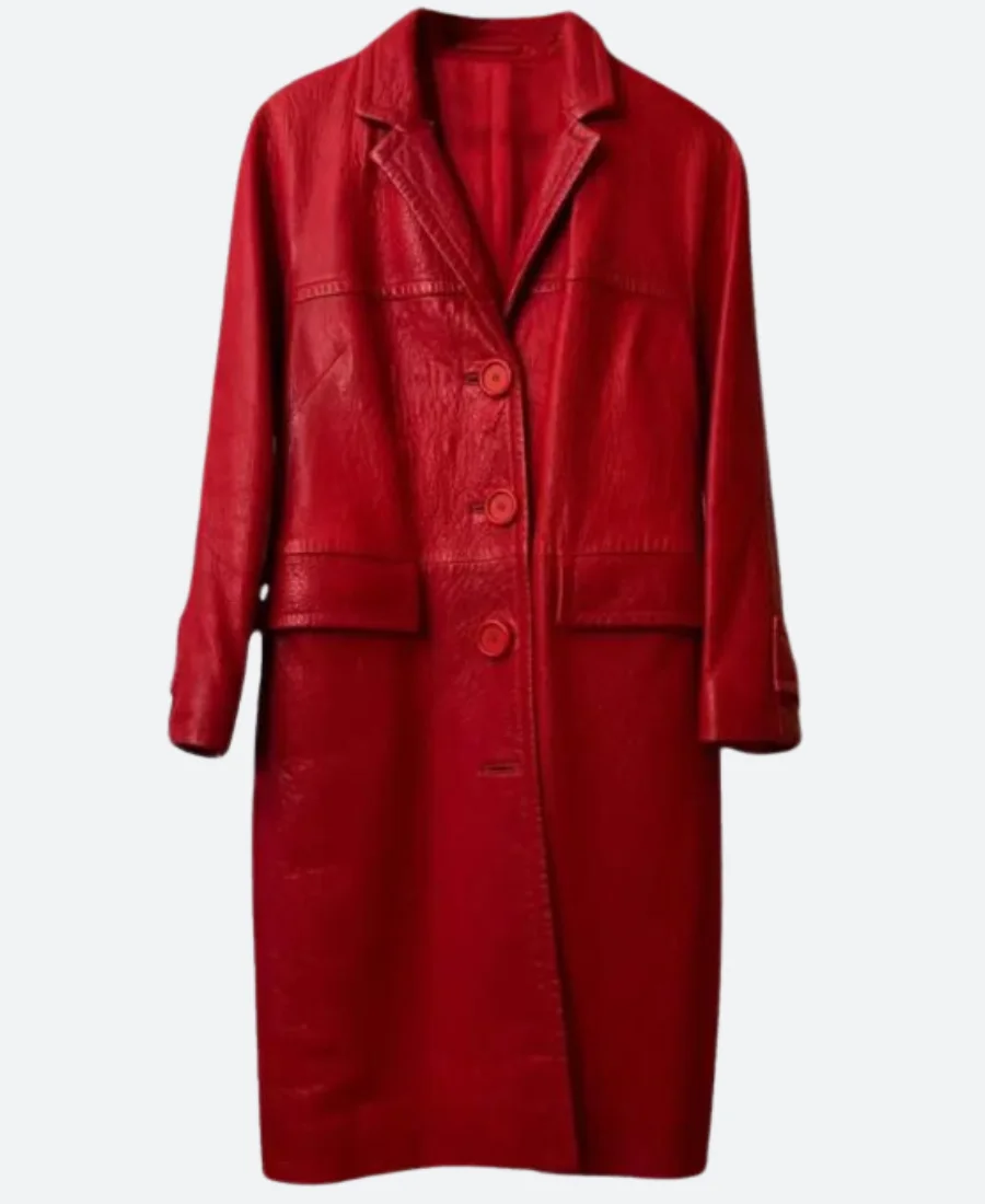 Emily in Paris S04 Lily Collins Leather Coat