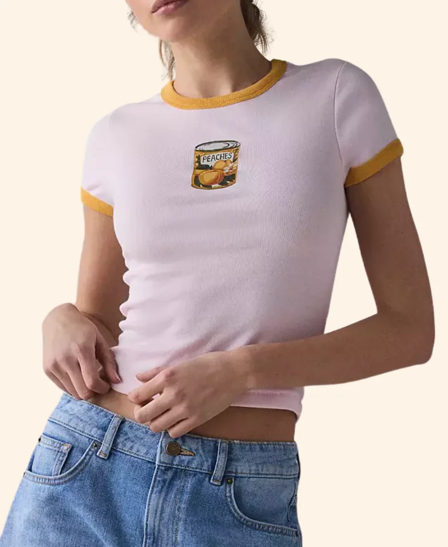 English Teacher Becca Peaches T-Shirt Front Image