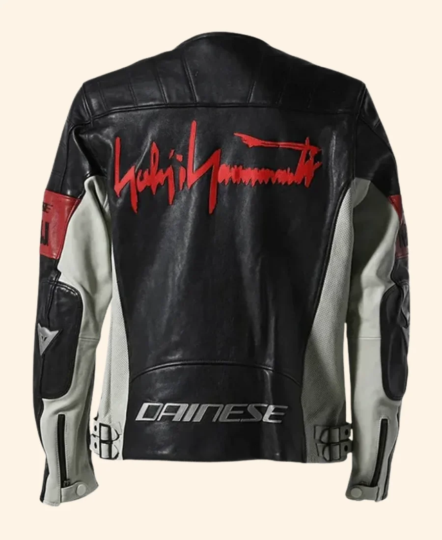 F1 Miami Grand Prix Travis Scott Leather Racing Jacket back image