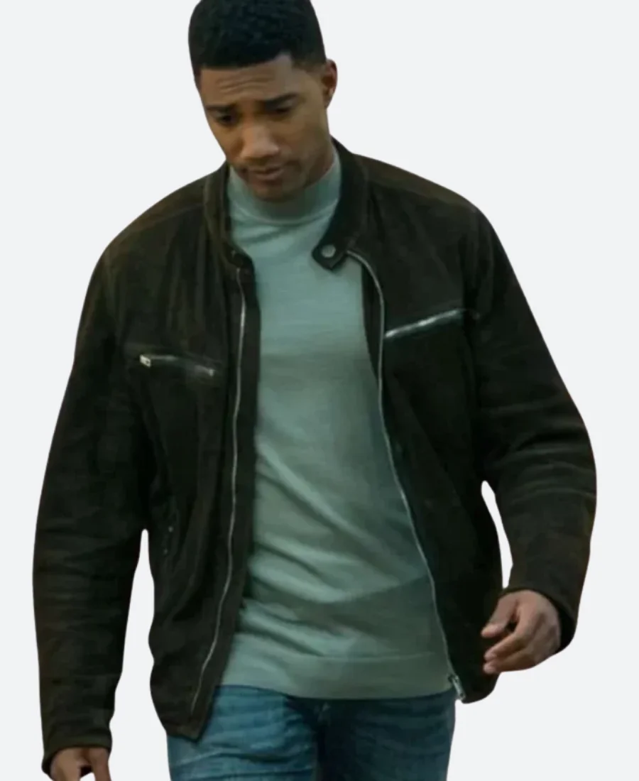 FBI International Andre Raines Suede Leather Jacket