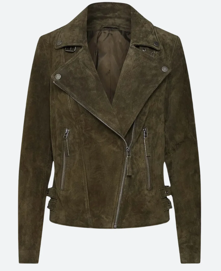 FBI International S2 Jamie Kellett Suede Leather Jacket