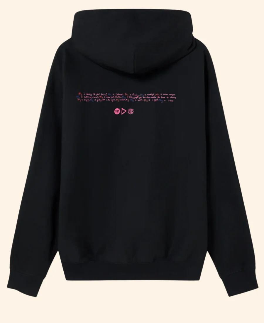 FC Barcelona x Ed Sheeran x Spotify Hoodie Back Image