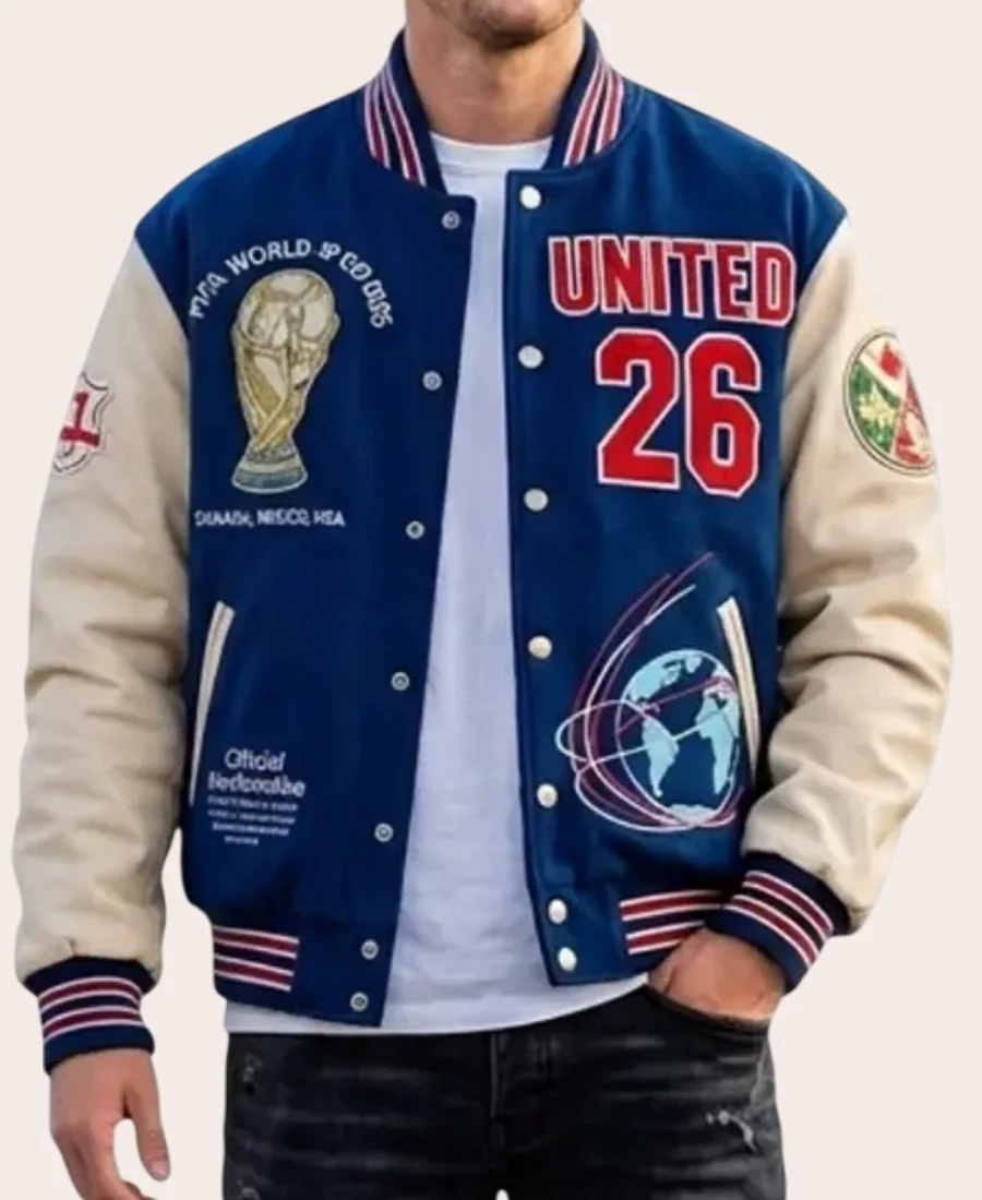 FIFA World Cup 2026 United 26 Varsity Jacket Front Image