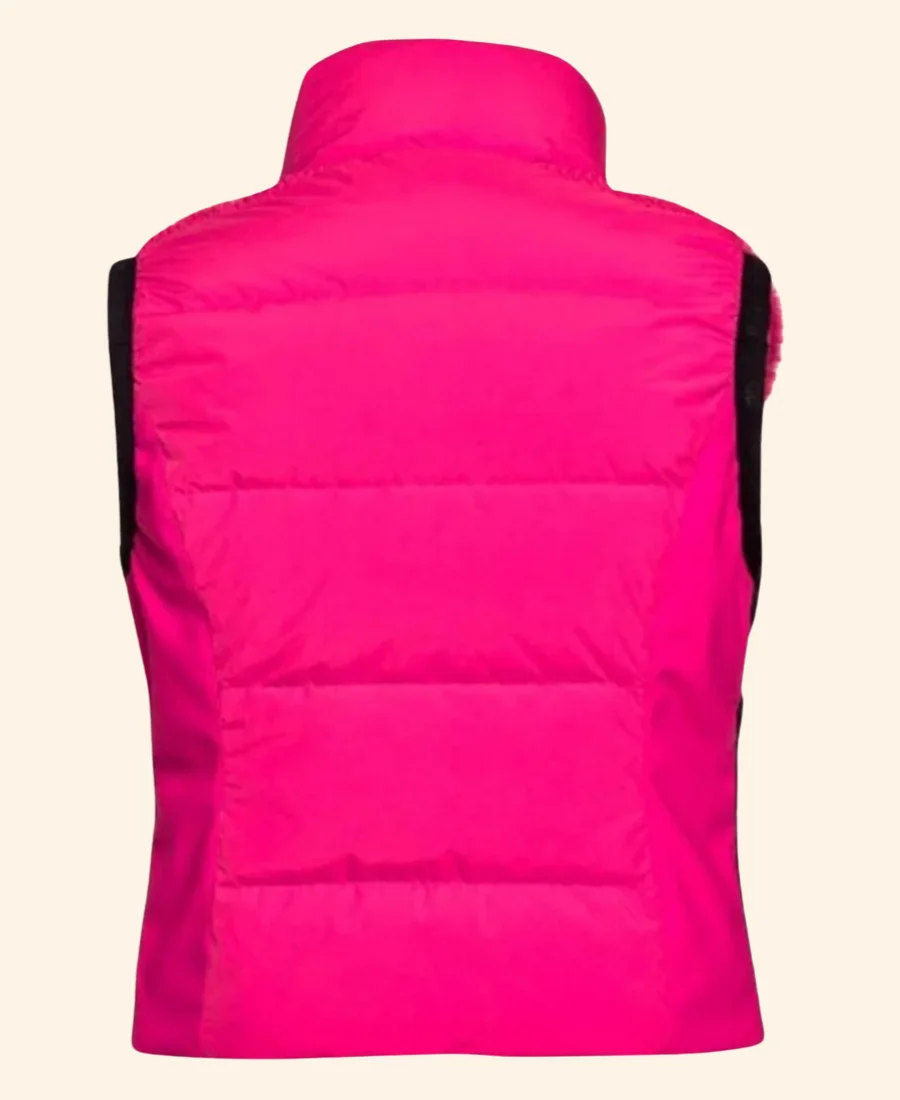 Falling For Christmas Sierra Belmont Fur Vest Back Image