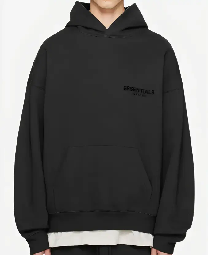 Essentials Fear Of God Black Hoodie