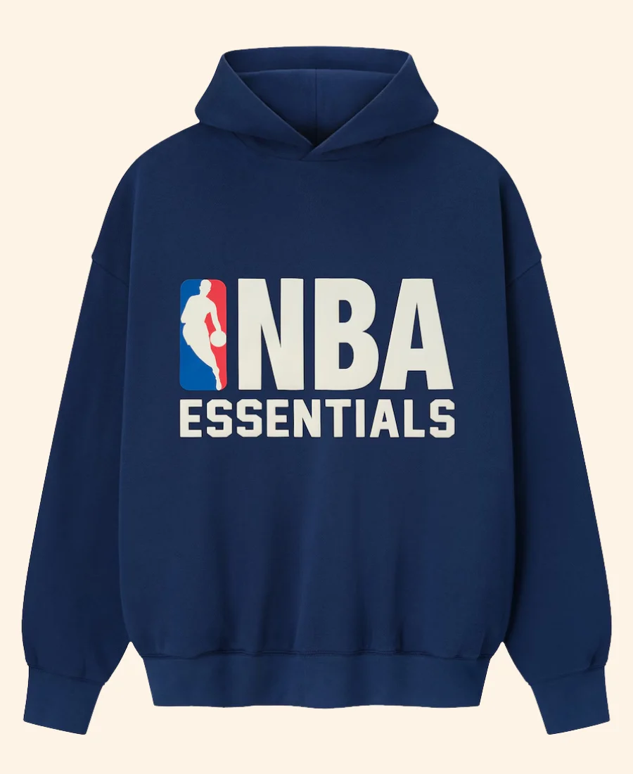 Fear Of God X Sport Hoodie Blue Front Image