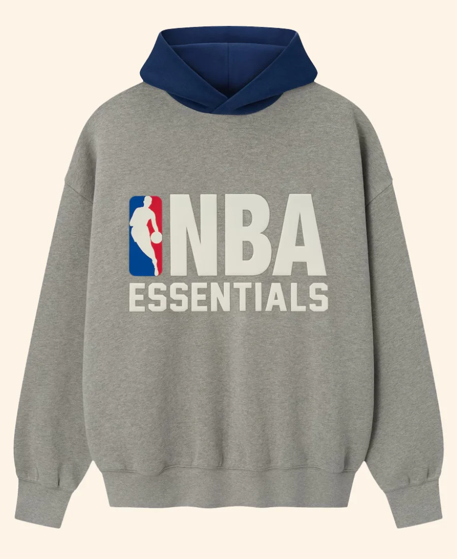 Fear Of God X Sport Hoodie Grey Front Image