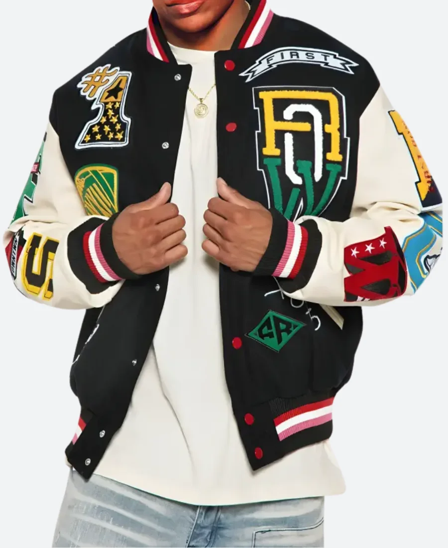 First Row Keep Things Simple Varsity Jacket