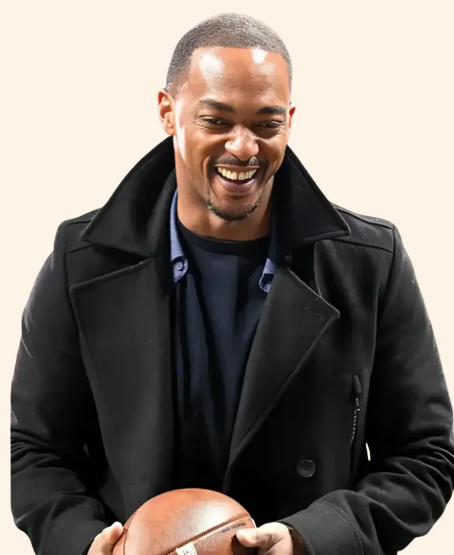 Football Playoff National Championship 2025 Anthony Mackie Coat Zoom Image