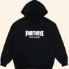 Fortnite Balenciaga Hoodie Black Front Image