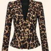 Found S02 Gabi Mosely Leopard Blazer Front Image