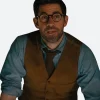 Fountain Of Youth Luke Purdue Suede Leather Vest Front Image
