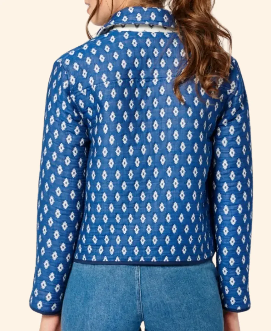 French Lover Marion Printed Jacket back Image