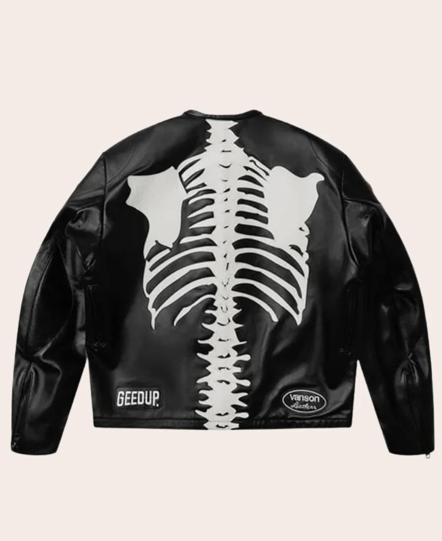 Geedup x Vanson Bones Jacket Black Back Image