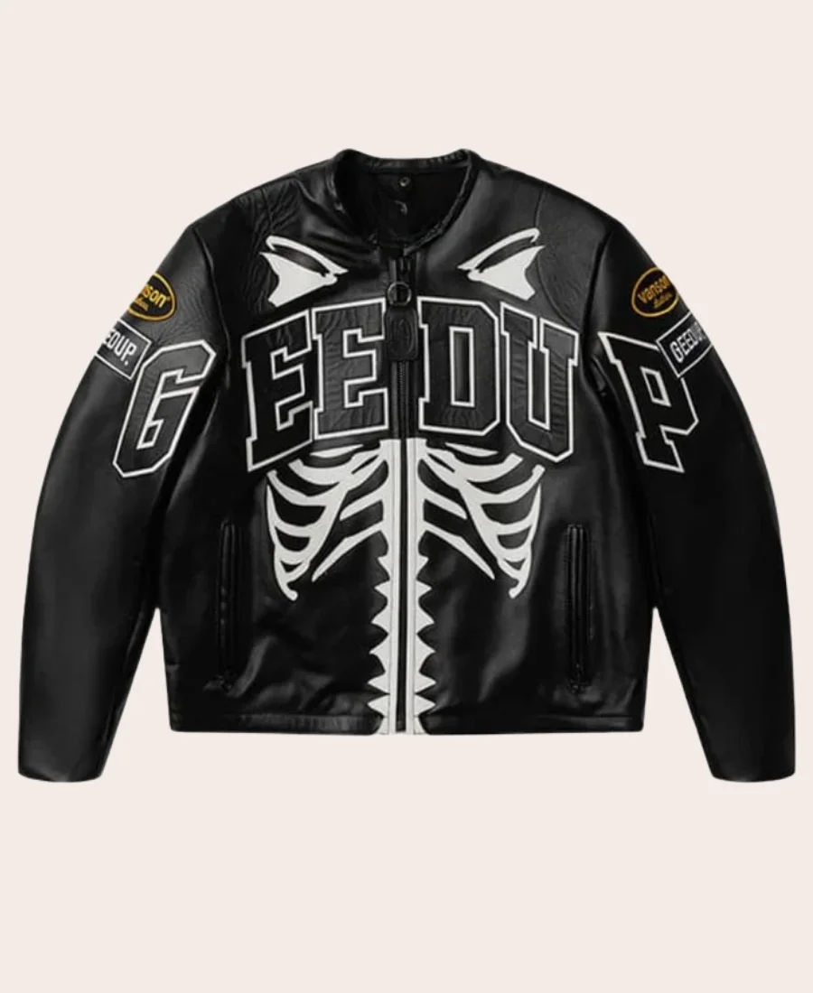 Geedup x Vanson Bones Jacket Black Front Image