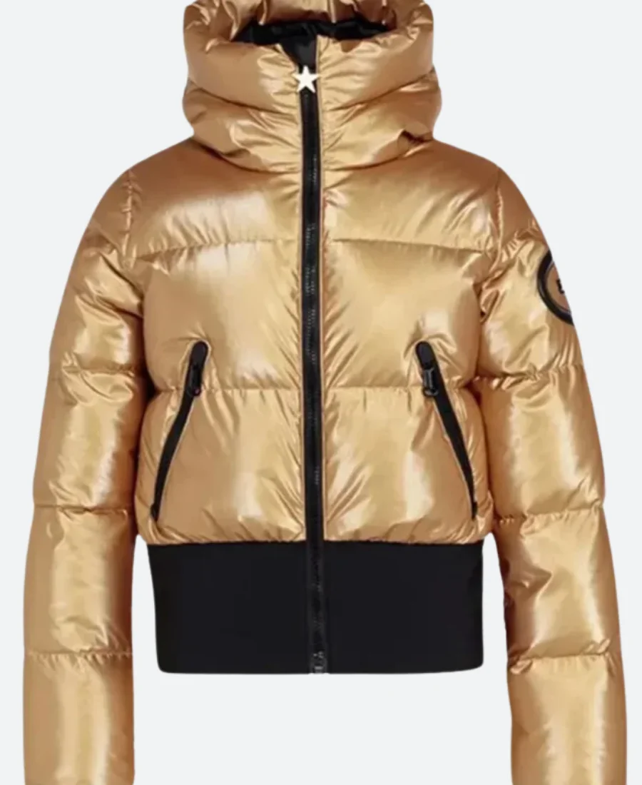 Goldbergh SKi Golden Hooded Puffer Jacket