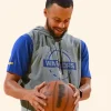 Golden State Warriors Stephen Curry 2025 Hooded Vest Front Image
