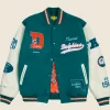 Golf Wang Miami Dolphins Letterman Jacket Front Image