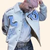 Gon Olivier Bunny Varsity Jacket Front Image