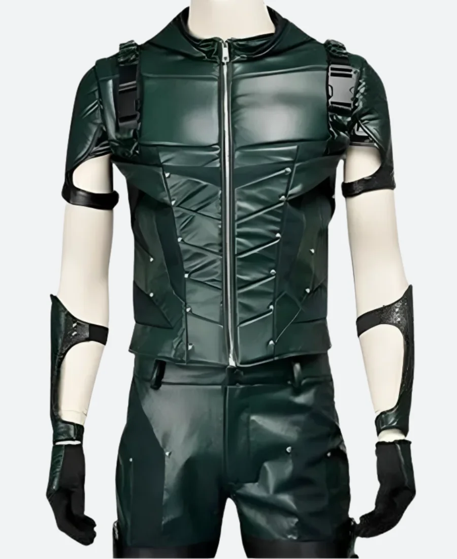 Green Arrow S04 Oliver Leather Vest