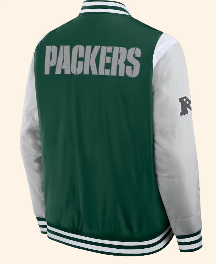 Green Bay Packers Elements Elite Jacket Back Image