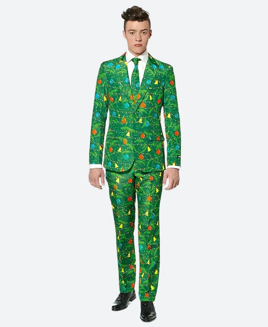 Green Christmas Jingle Bell Blazer