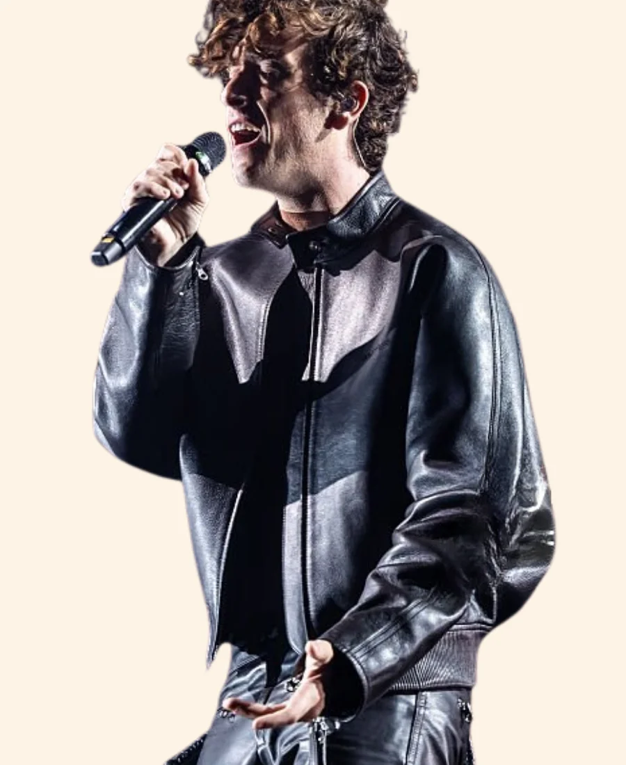 Guitarricadelafuente Madrid 2025 Black Leather Jacket Front Image