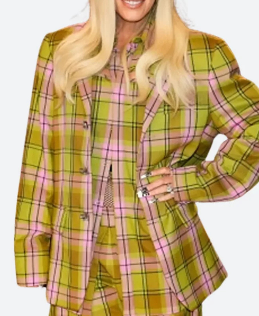 Gwen Stefani The Voice S26 Plaid Blazer