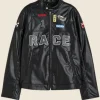 H&M Racer Leather Jacket Front Image