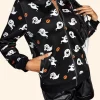 Halloween Ghost Bomber Jacket Front Image