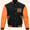 Halloween Pumpkin 2025 Varsity Jacket Front Image