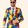 Halloween Smiley Drip Blazer Front Image
