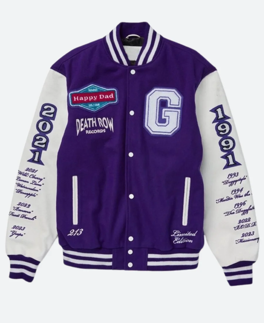 Happy Dad X Death Row Records Varsity Jacket