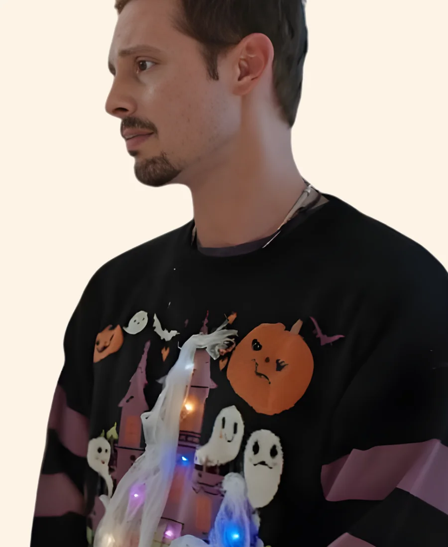 Haul Out the Halloween Marvin Haunted Halloween Sweatshirt Close Image