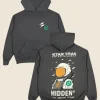 Hidden NY X Star Trak Spaceman Hoodie Front And Back Image