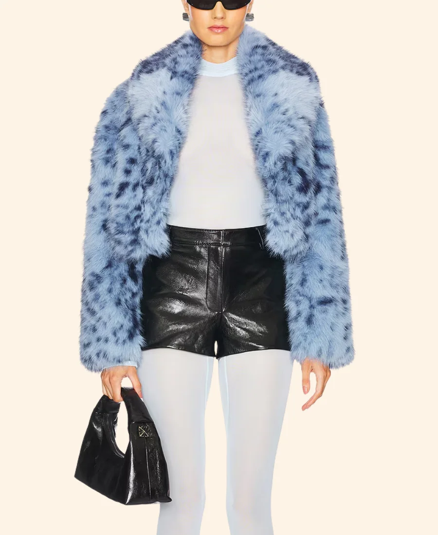 High Potential S02 Morgan Leopard Fur Jacket Full Image