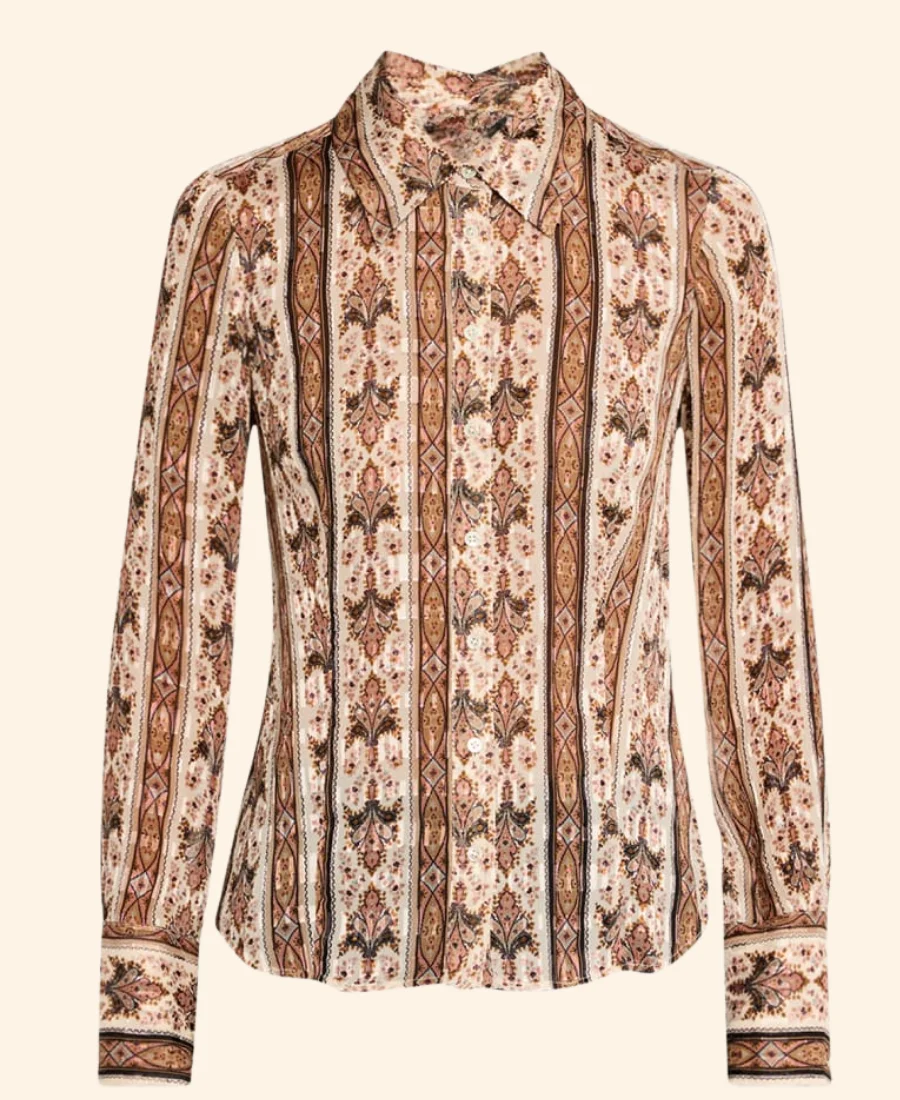 High Potential S02 Morgan Printed Shirt Front Image