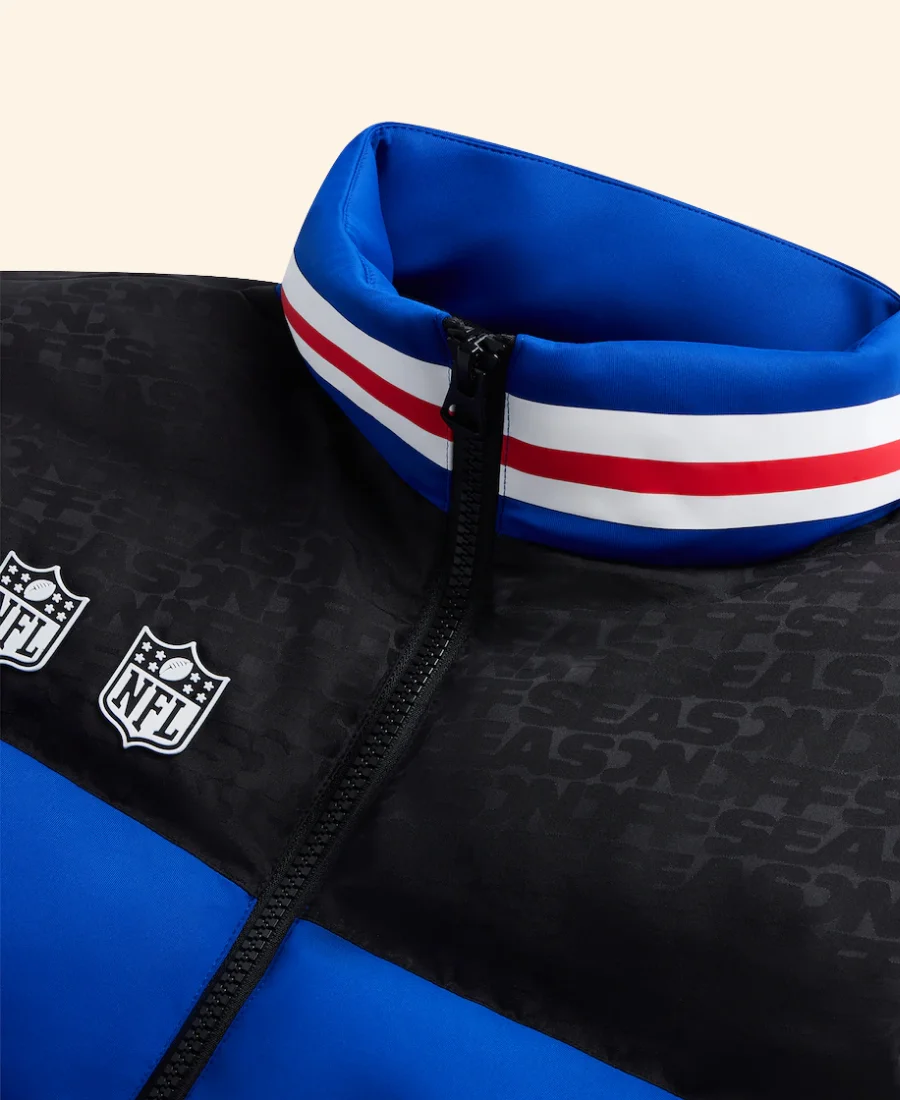 Holiday Touchdown A Bills Love Story 2025 Damar Hamlin Puffer Jacket Collar Image
