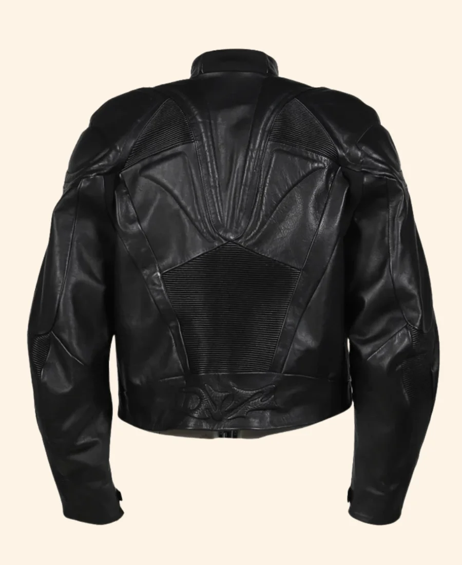 Holly Johnson Milan 2025 Black Leather Jacket Back Image