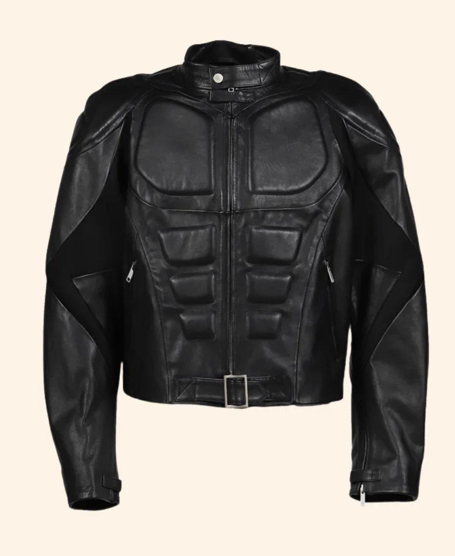 Holly Johnson Milan 2025 Black Leather Jacket Front