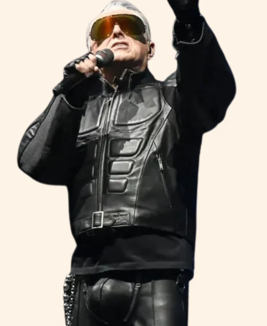 Holly Johnson Milan 2025 Black Leather Jacket Image